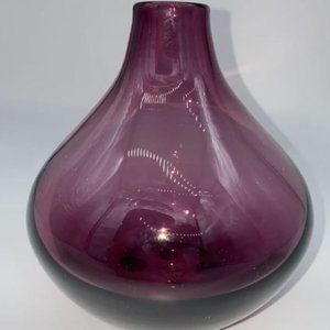 NWT LSA MOUTH BLOWN PLUM VASE